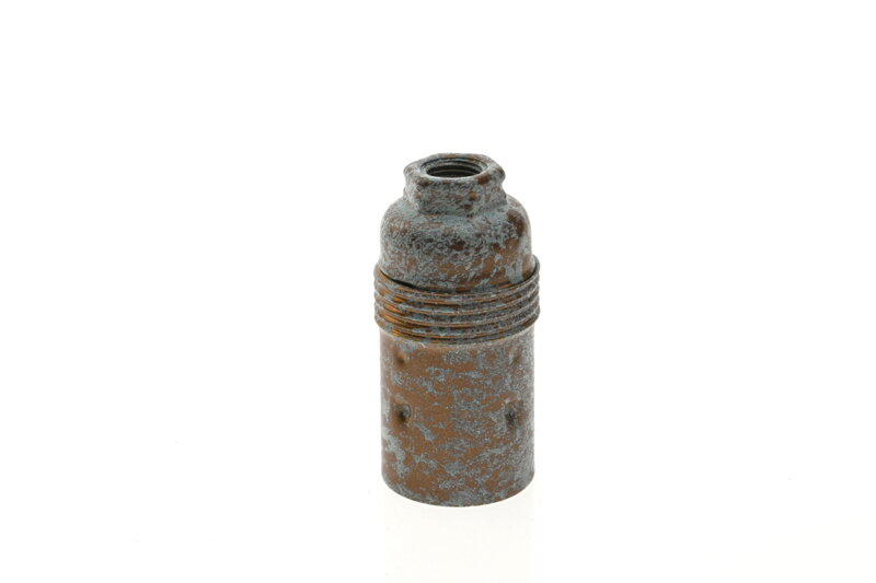 Objímka E14 kov - krátký závit Měděná oxidace Objímka E14 kov - krátký závit Měděná oxidace