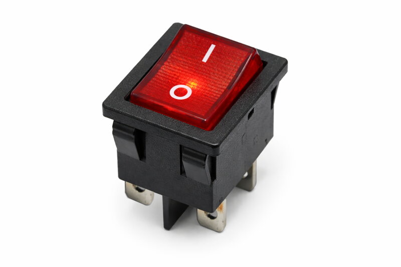 Kolébkový vypínač KCD4 s podsvícením