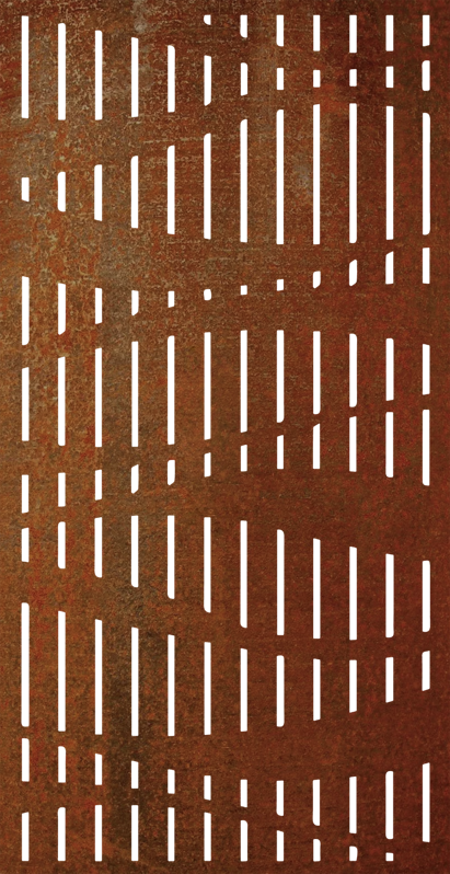 Plotová výplň 1x2m, plech 2mm - povrchová úprava Vintage koroze, Flóra svisle Plotová výplň 1x2m, plech 2mm - povrchová úprava Vintage koroze, Flóra svisle