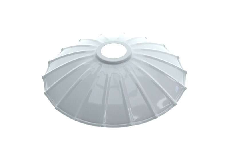 Kovové stínidlo industriální bílé 25 cm – otvor 40 mm