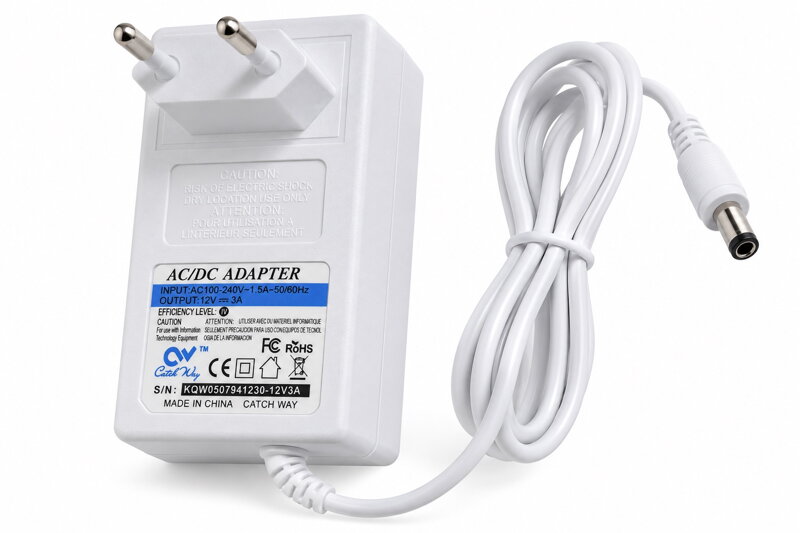 Napájecí síťový adaptér 12 V / 3 A / 36 W – bílý