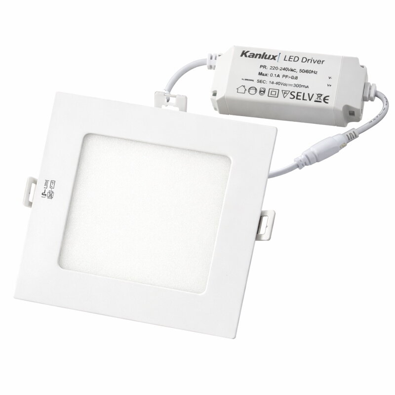 LED vestavný panel 6W 4000K čtvercový – Kanlux KATRO N