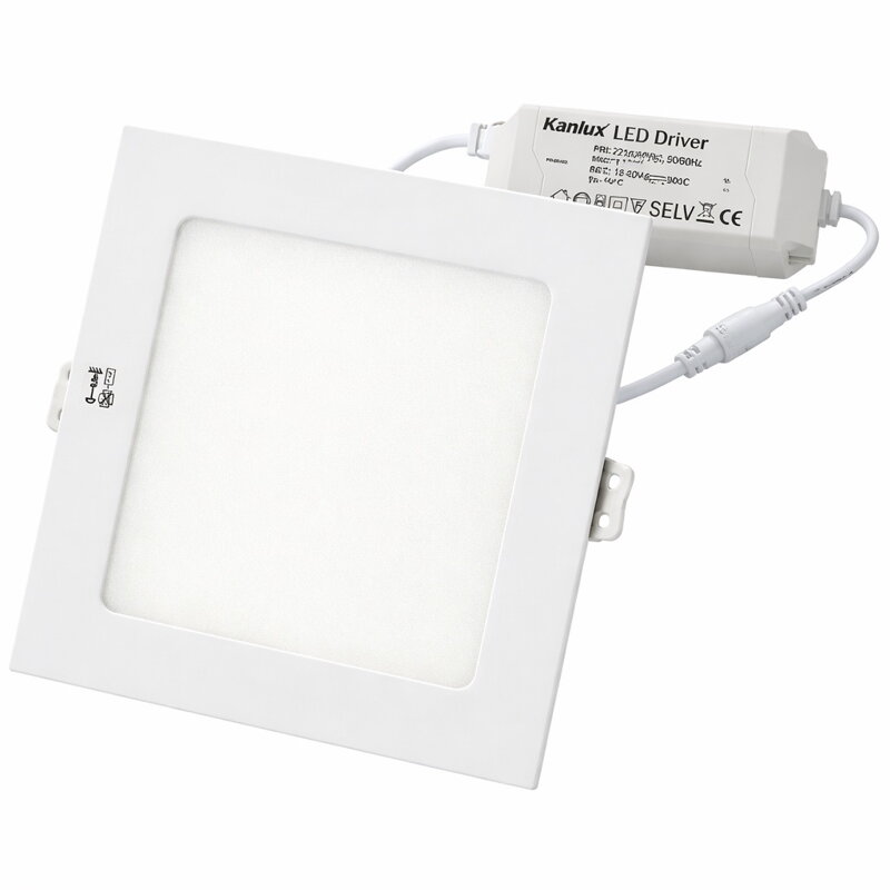 LED vestavný panel 12W 4000K čtvercový – Kanlux KATRO N