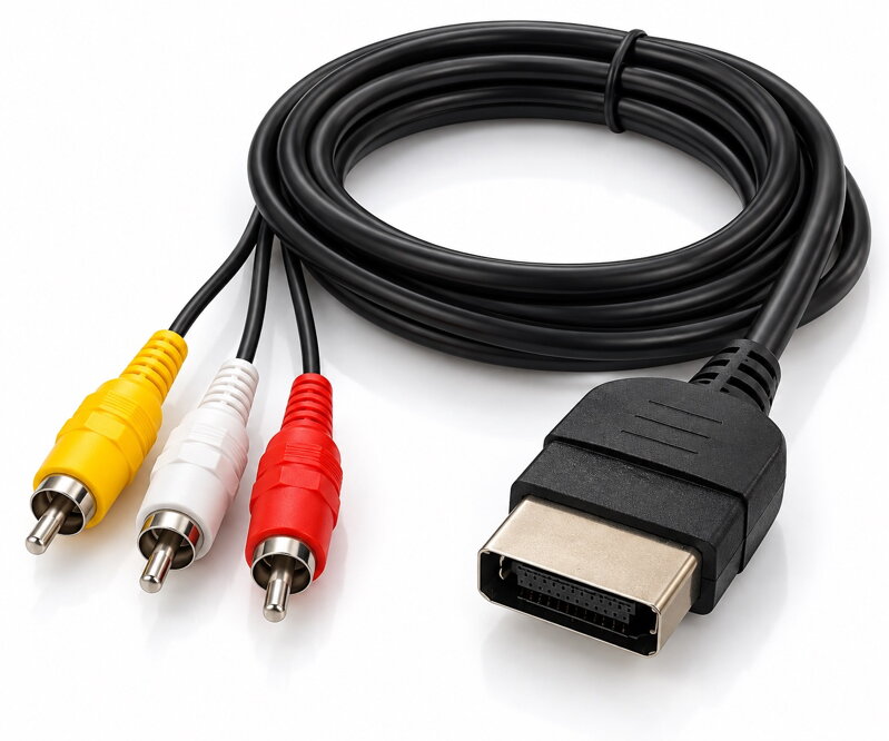 AV kabel pro Xbox 1. generace – 3× RCA, 180 cm