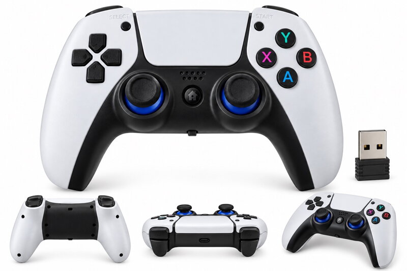 Bezdrátový gamepad M8 pro PC / PS3 / PS4 / Nintendo Switch / Android / iOS / TV – 2,4 GHz