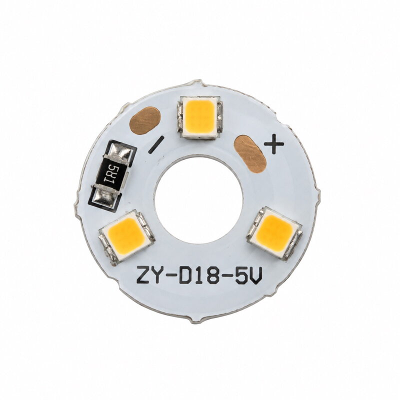 Kruhový LED modul 1 W, 5 V, 3000 K, Ø 17 mm