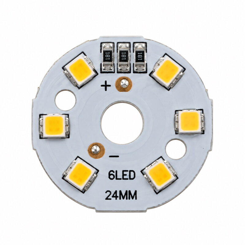 Kruhový LED modul 3 W, 5 V, 6 LED, 3000 K, Ø 24 mm