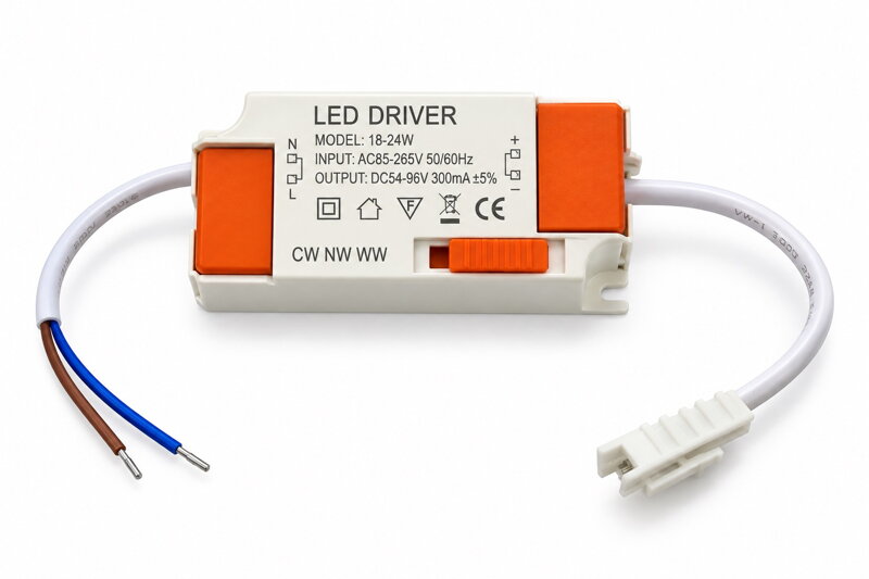 LED driver 18–24 W / 300 mA / DC 54–96 V – přepínání CW / NW / WW