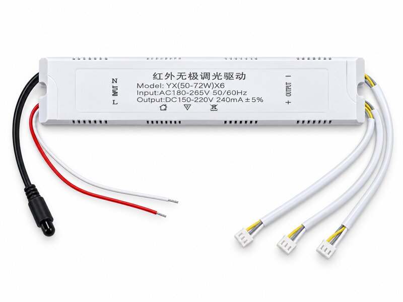 Inteligentní LED driver 50–72 W × 6, 240 mA, IR