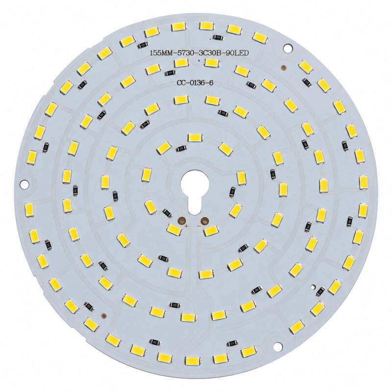 Kruhový LED modul 45 W, 12 V, 90 LED 5730, 3000 K, Ø 155 mm
