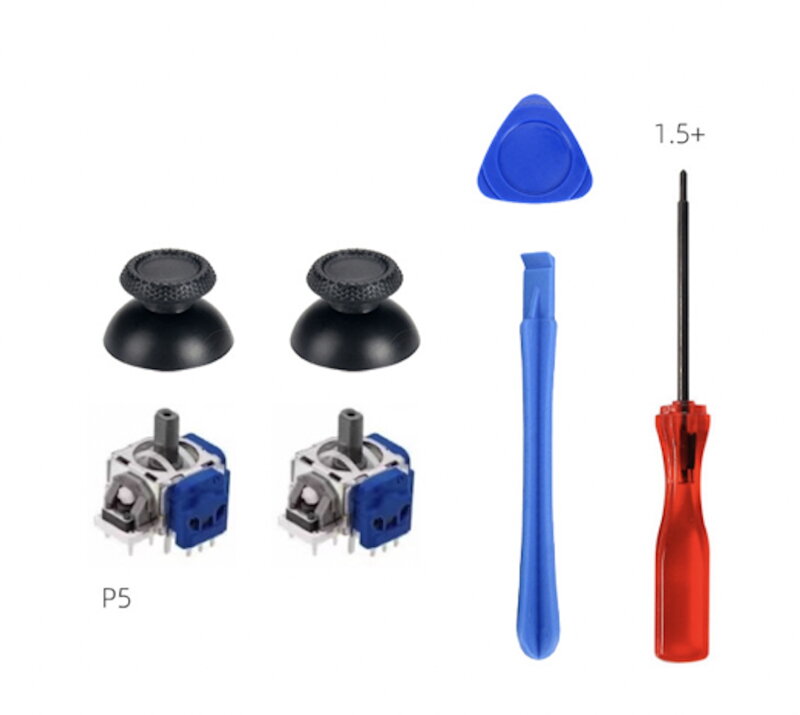 Servisní sada SET 37 pro ovladač PS5 DualSense – 2 joystick moduly + nářadí