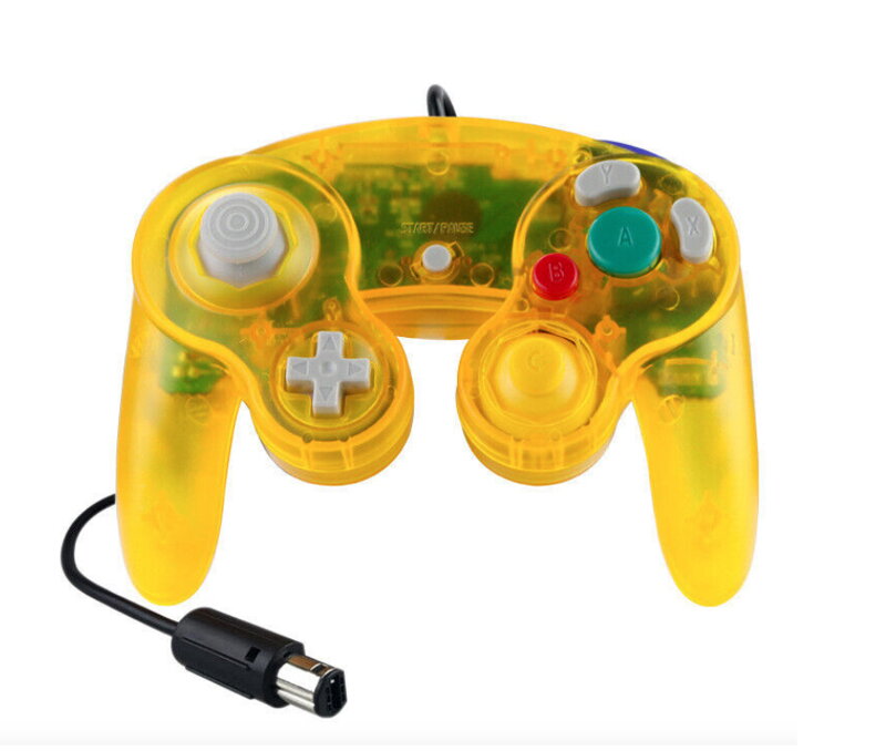 Ovladač pro Nintendo GameCube NGC, žlutý Ovladač pro Nintendo GameCube NGC, žlutý