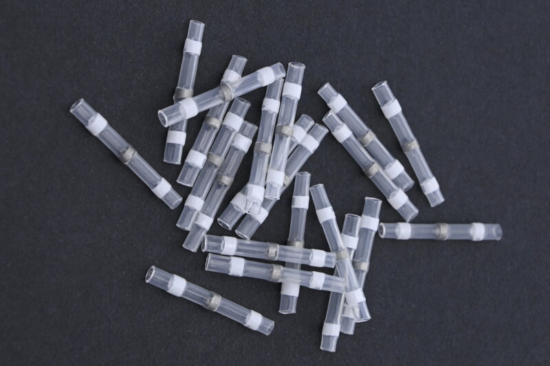 Smrštitelná spojka vodičů do 0,5 mm² – bílá