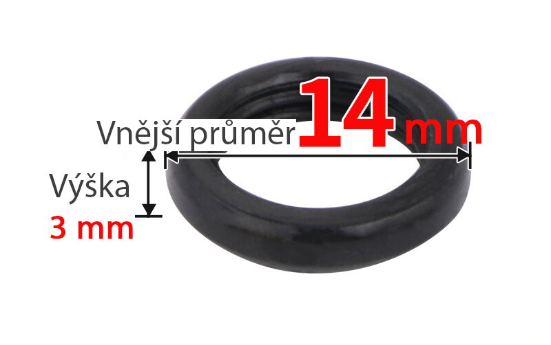 Matice hladká M10x1 - černá Matice hladká M10x1 - černá