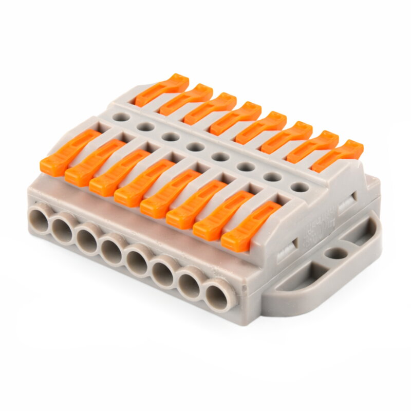 Páčková svorka 8pólová 32A / 400 V