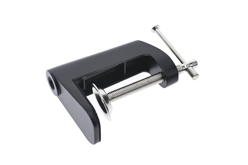 Kovová svorka pro stolní lampu – černá