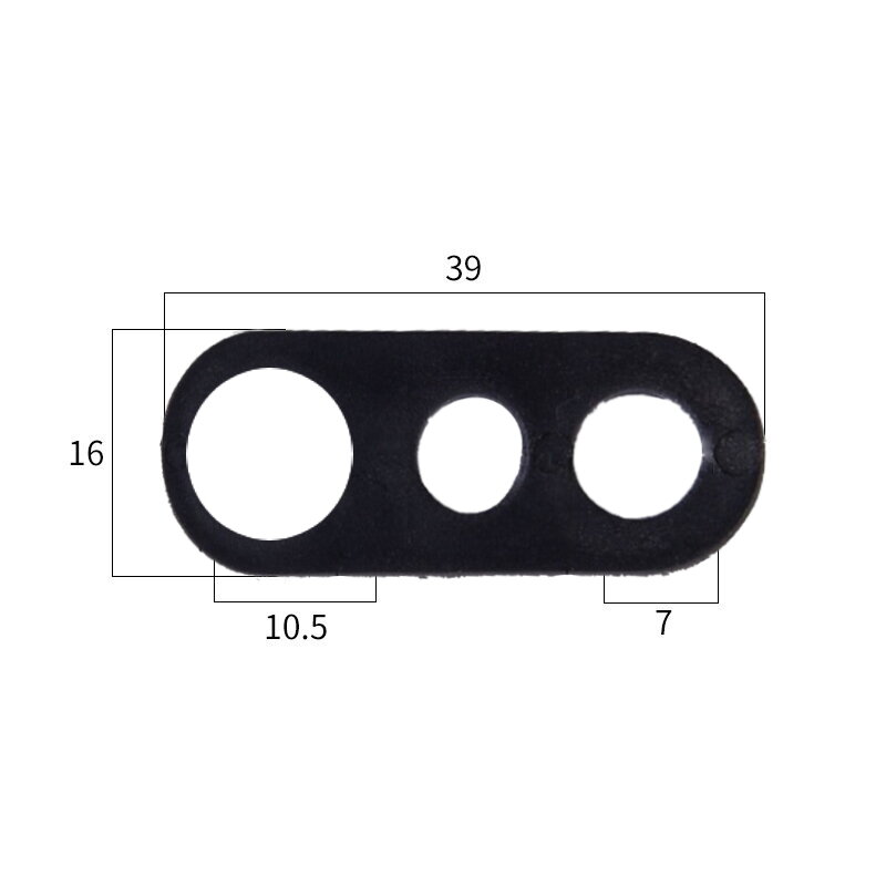 Závěs lustru 3 otvory - černý