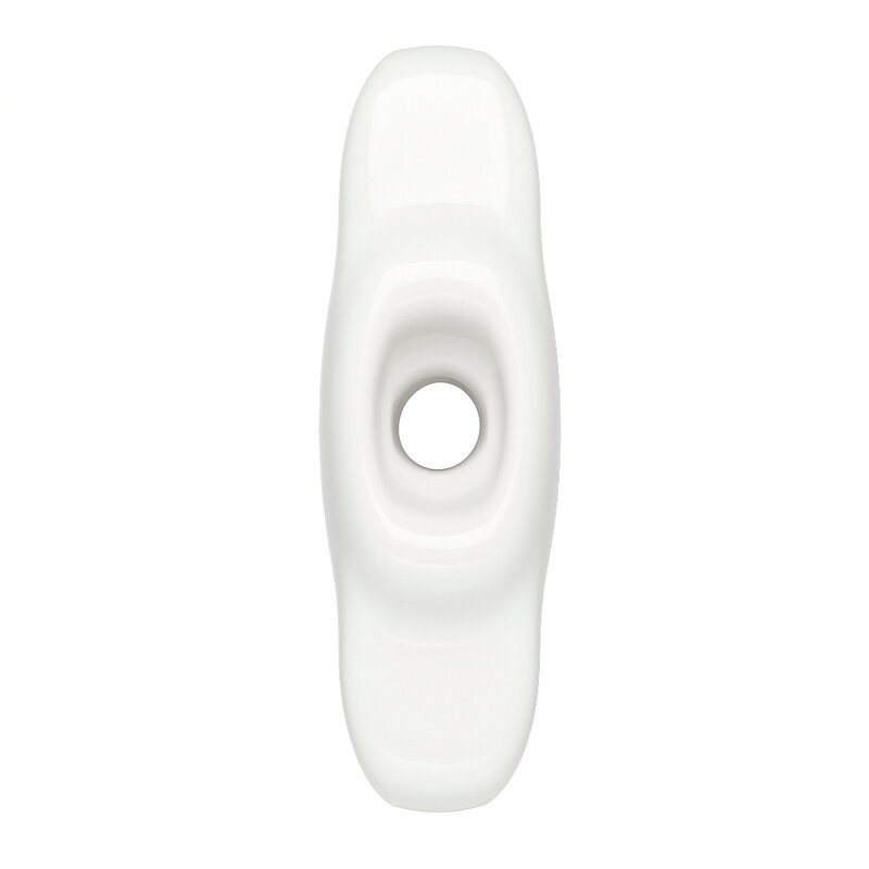 Porcelánová úchytka pro dva kabely - Bílá