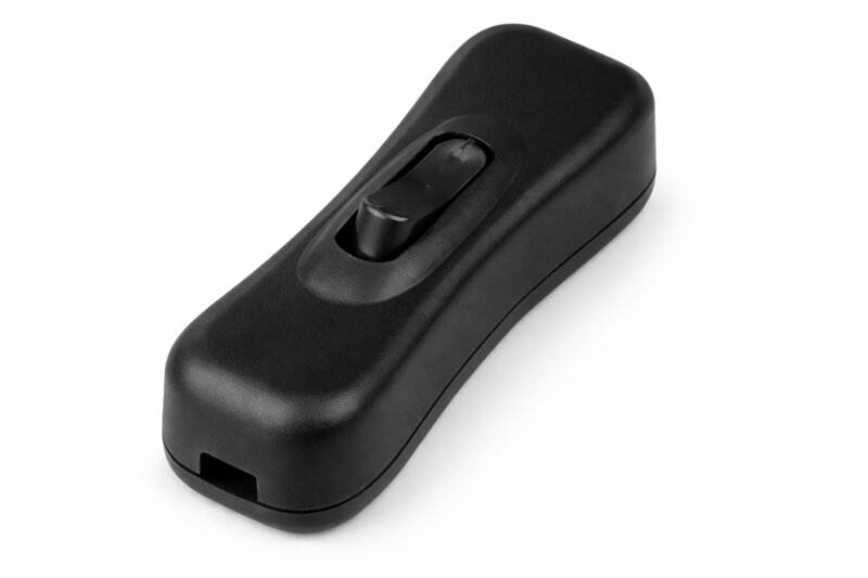 Mezišňůrový vypínač lite – černý