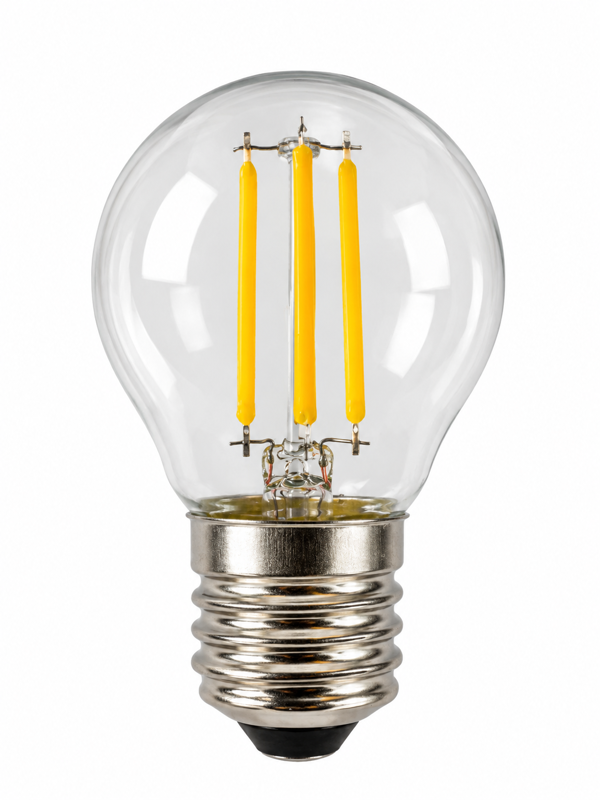 LED filamentová žárovka E27 4W 220V 2700K – teplá bílá
