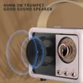 Mini Bluetooth reproduktor (Retro rádio) - černé