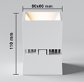 LED Bodové osvětlení polohovací EgoTrip Box - White