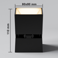 LED Bodové osvětlení polohovací EgoTrip Box - Black