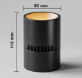LED Bodové osvětlení polohovací EgoTrip Cup - Black