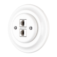 Porcelánová Ethernetová zásuvka, 2x CAT.5E