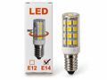 LED žárovka E14 7W 220V 3000K teplá bílá 360° LED 2838