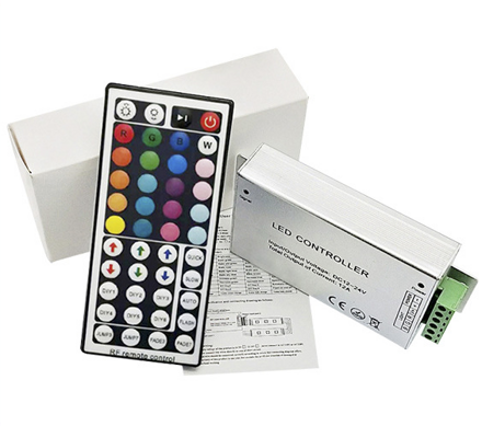 LED ovladač RGB s přijímačem RF 12-24V 12A