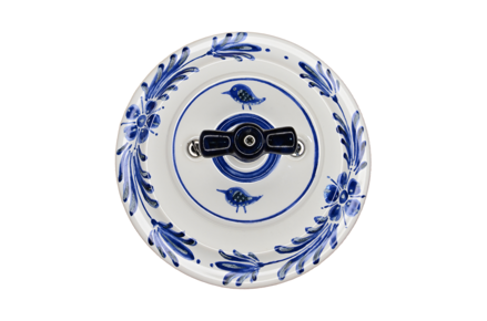 Ručně malovaný porcelánový otočný vypínač