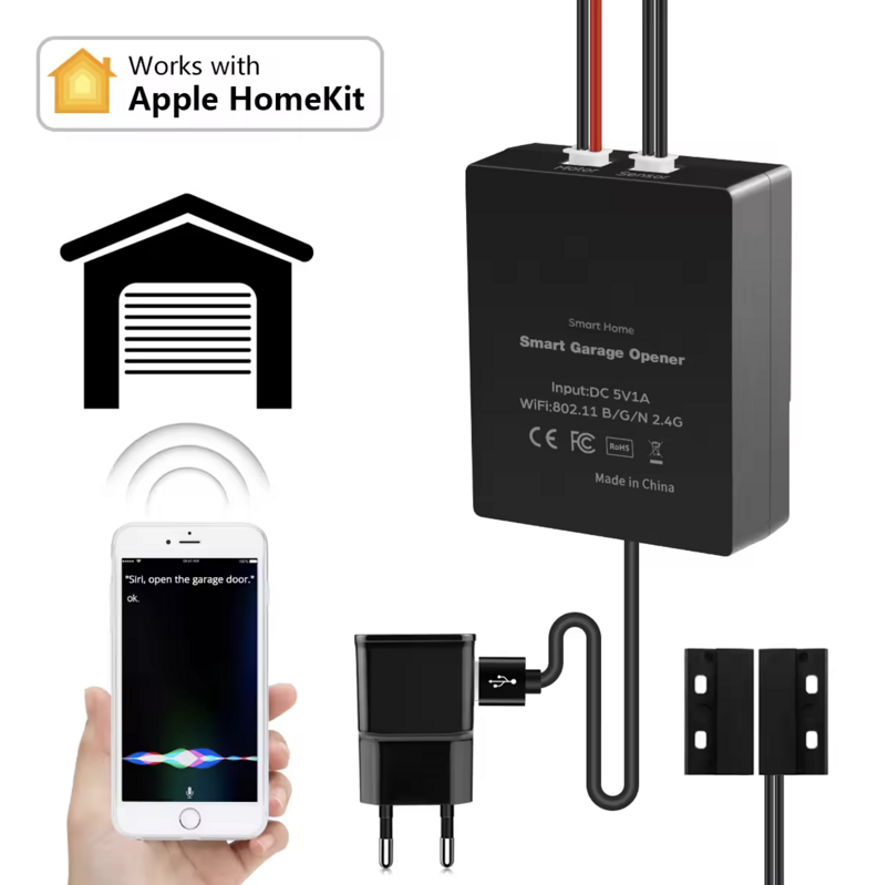 WiFi ovladač garážových vrat HomeKit