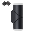AKARA LED/2x5W,4000K,IP65, BLACK, WALL