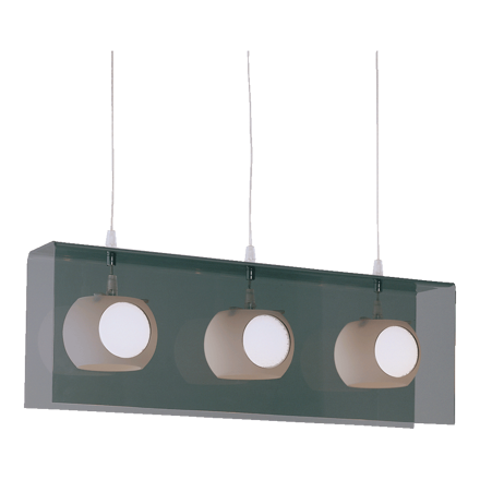 FEDRA 3xG9/40W, TRANSPARENT SMOKE