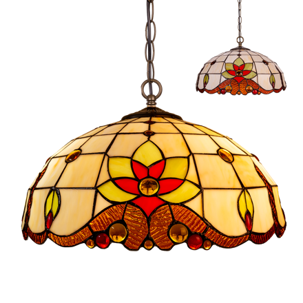 TIFFANY XVII. 2xE27/60W, PENDANT