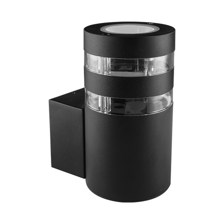 DAIMA 1xGU10/10W,IP44,BLACK,WALL