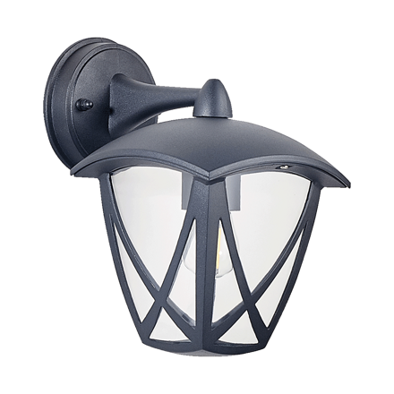 SPLIT 1xE27/40W, IP44, BLACK,WALL