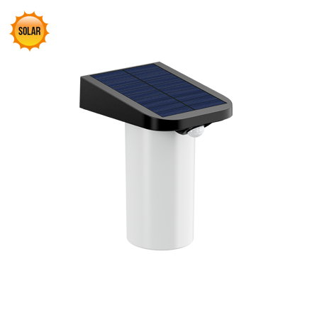 OCTO LED/4W,SOLAR,IP44,BLACK,WALL SENSOR