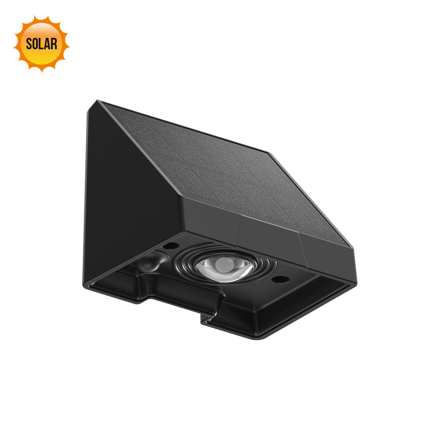 TREN LED/0,5W,SOLAR,IP64,BLACK,WALL