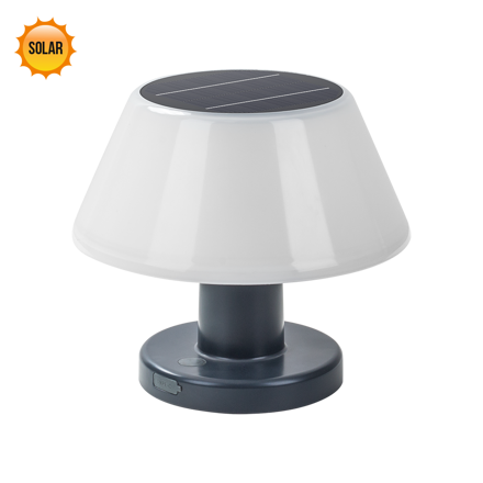 TAKER LED/4W,SOLAR,IP54,GREY/WHITE,TABLE