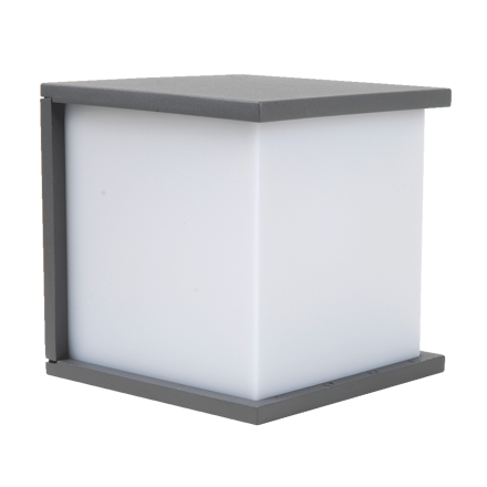NORDIC 1xE27/60W, IP44, GRAY/OPAL