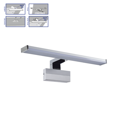 TREMOLO PLUS LED/8W,IP44,CHROME