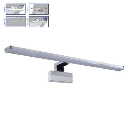 TREMOLO PLUS LED/12W,IP44,CHROME