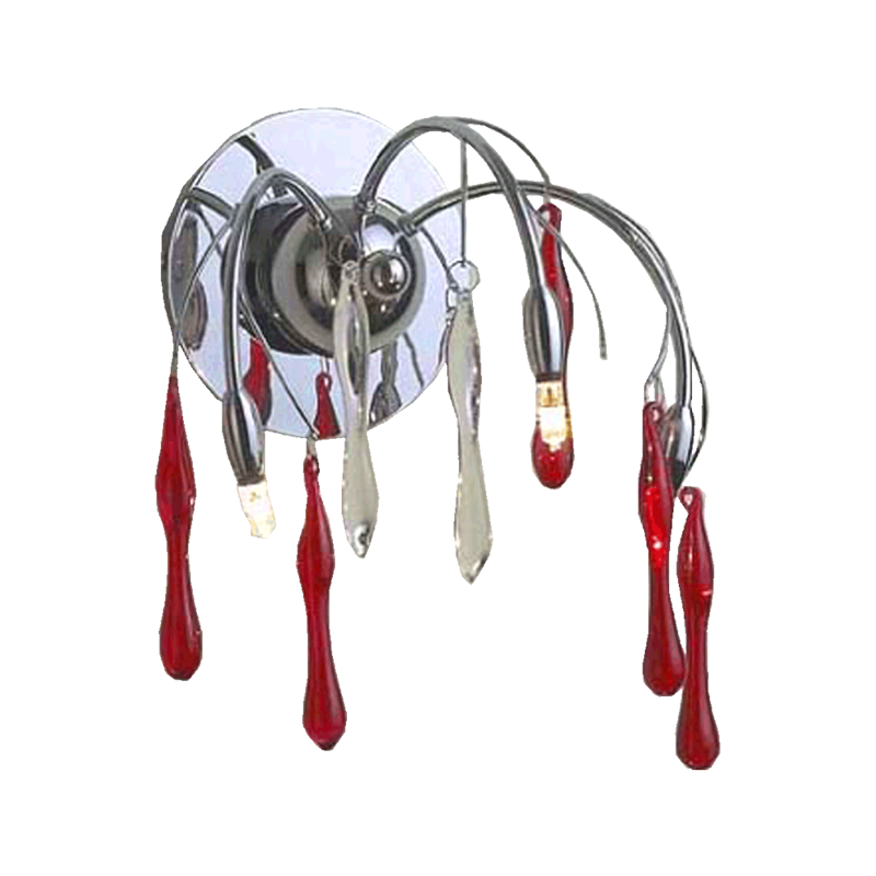 SALYX 3xG4/20W, CHROME/RED, WALL