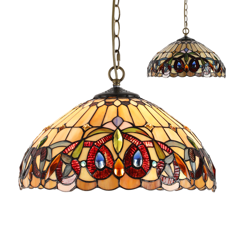 TIFFANY XXI. 2xE27/60W, PENDANT