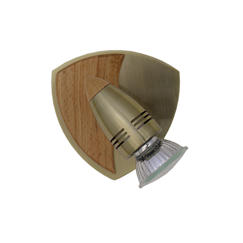 ARES 1xGU10/50W, ABS/WOOD