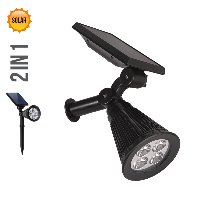 LION LED/2W,SOLAR,IP44,BLACK