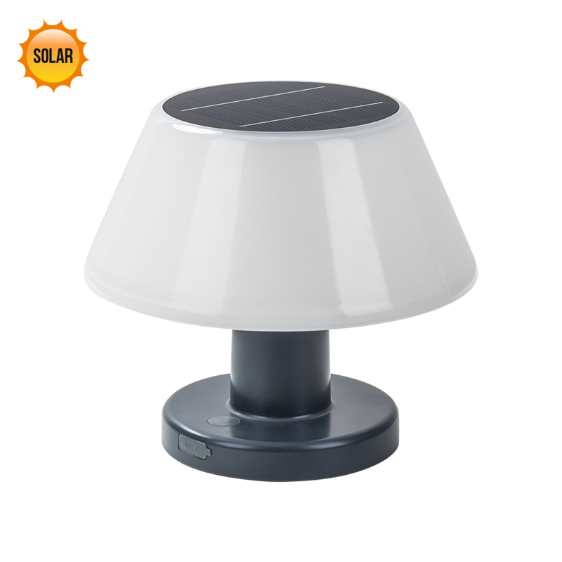 TAKER LED/4W,SOLAR,IP54,GREY/WHITE,TABLE