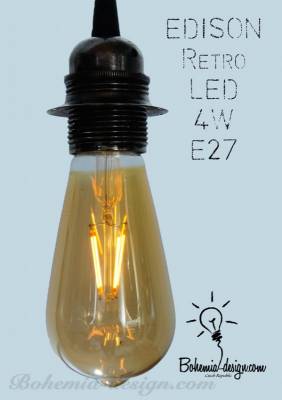 LED Žárovka Edison 4W/230V patice E27 (retro) model Eb333
